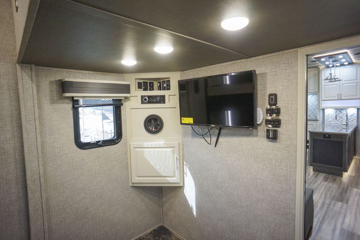 toy hauler garage entertainment center 45FB